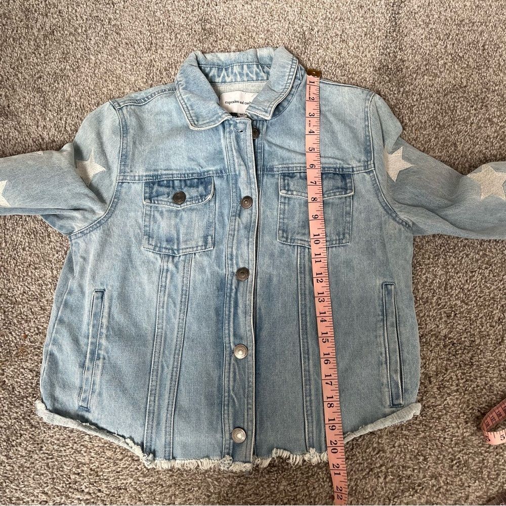 Cupcakes and Cashmere Affleck Embroidered Star Denim Jacket - Picture 10 of 11
